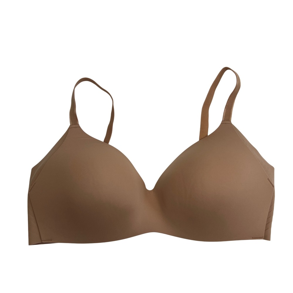 Knix WingWoman Contour Wireless Bra Size 5 Comfort Smooth Everyday Plunge Tan 5